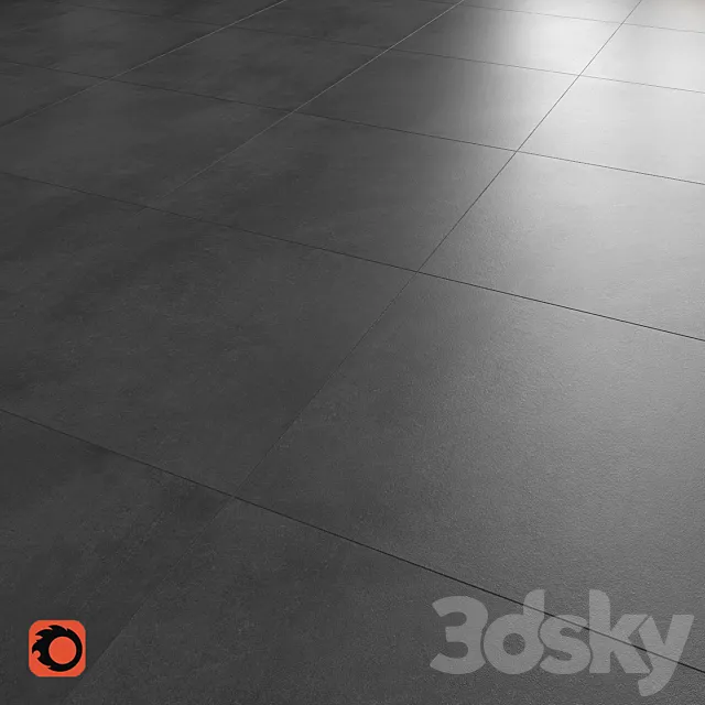 Shadow anthracite floor tile 3DSMax File