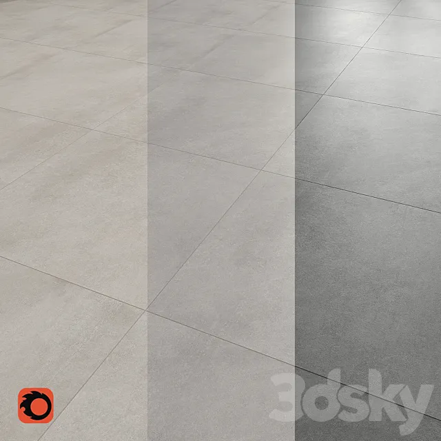 Shadow floor tiles 3ds Max