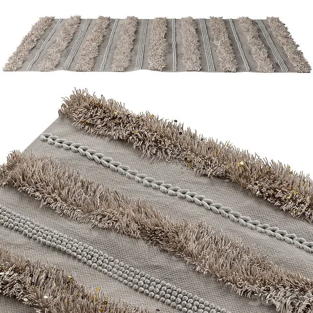 Shag rug with glitter 3dsMax Model