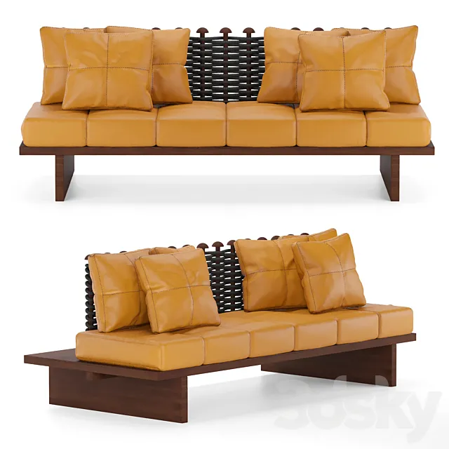 shaker-sofa 3ds Max