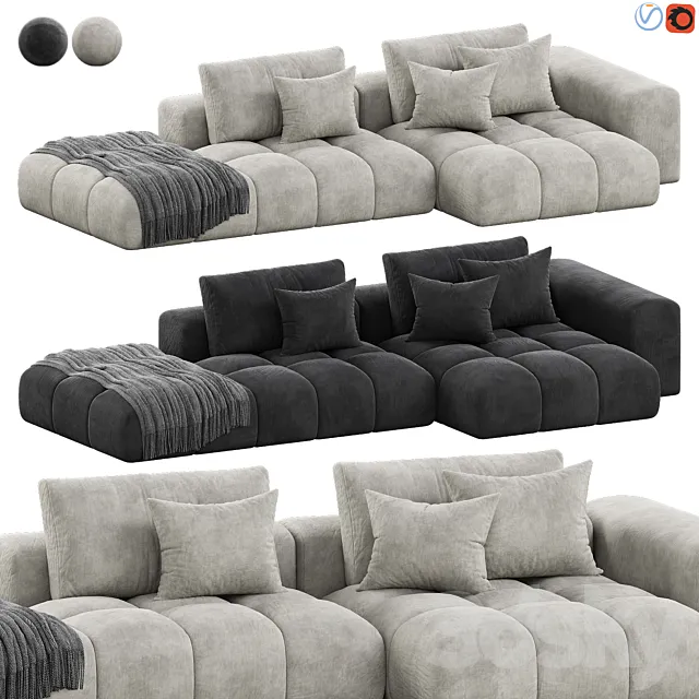Shamara Sofa by Noho Home 3ds Max