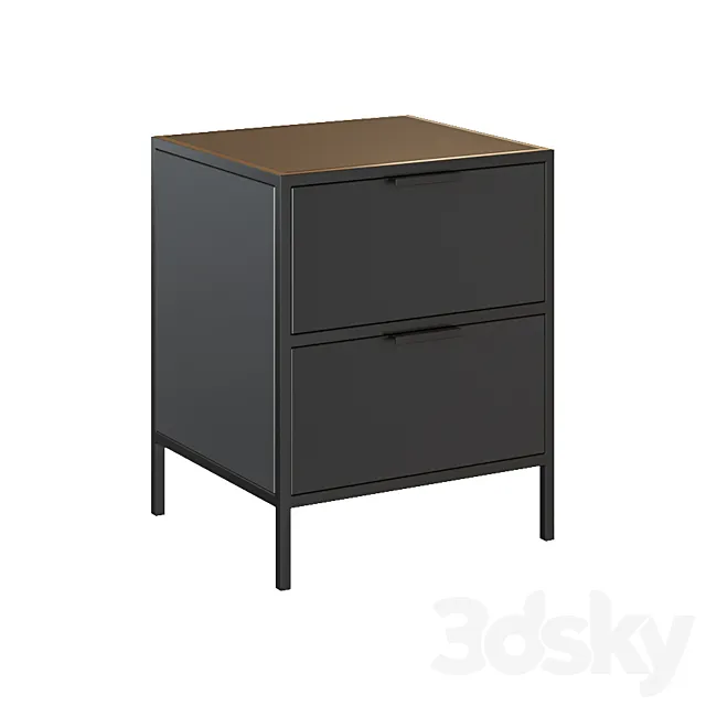 Shantay bedside table 40 x 50 cm 3ds Max