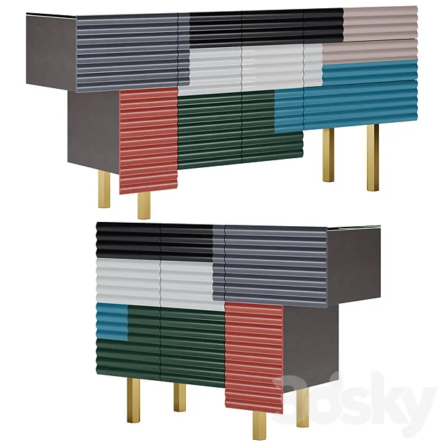 Shanty Sideboard Cabinet by BD Barcelona 3DSMax File