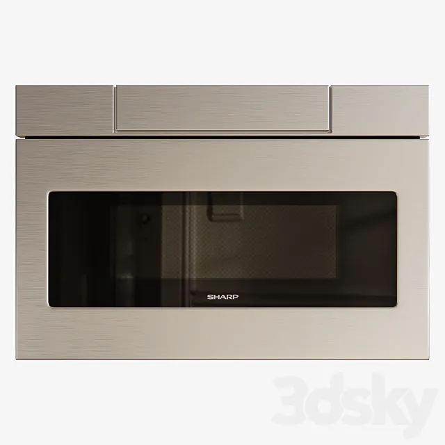 Sharp Stainless Steel Microwave Drawer (SMD2470AS) 3ds Max