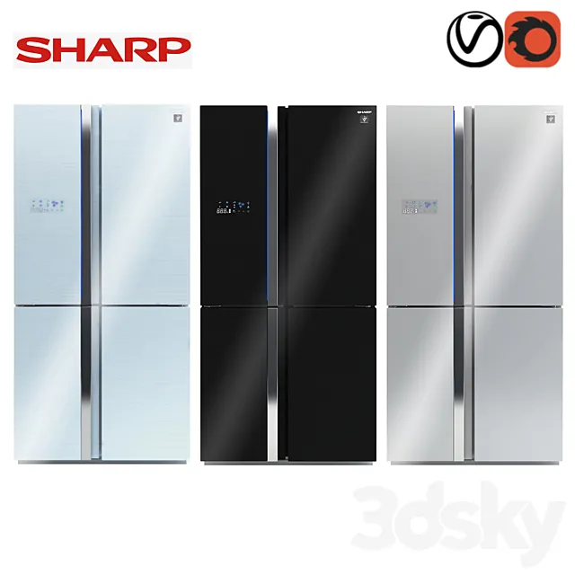Sharp_Refredgerator 3DSMax File