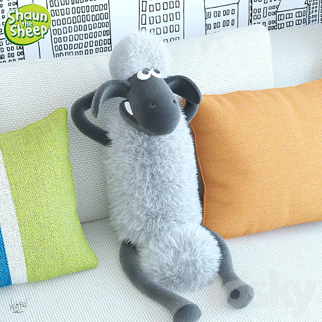 Shaun the sheep (lamb Sean) 3ds Max