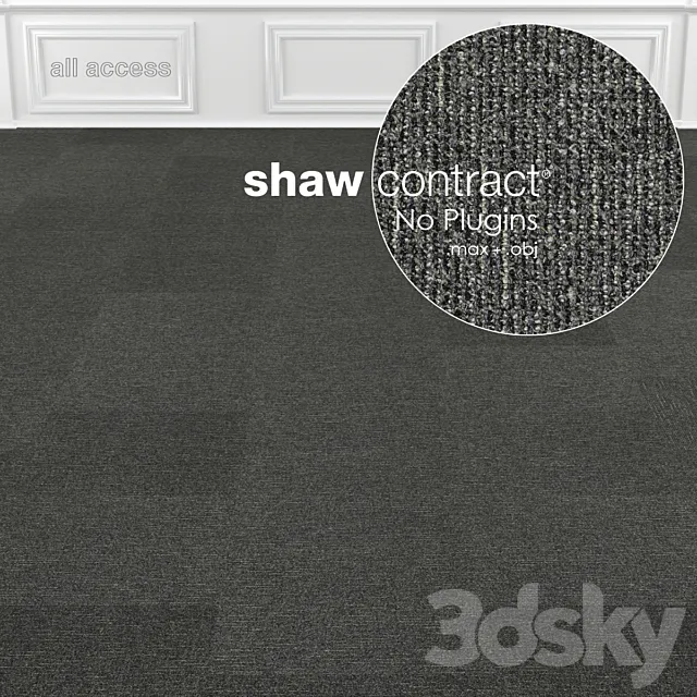 Shaw Carpet All Access Portal Tile No: 1 3ds Max