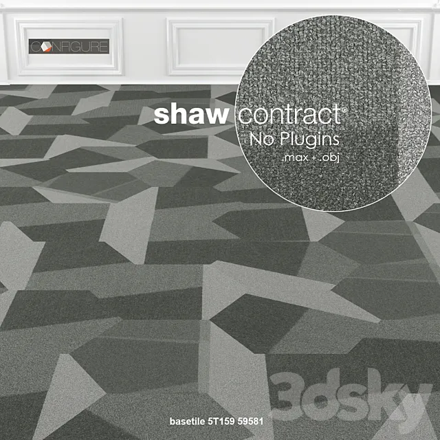 Shaw Carpet Configure Base Tile 3DSMax File