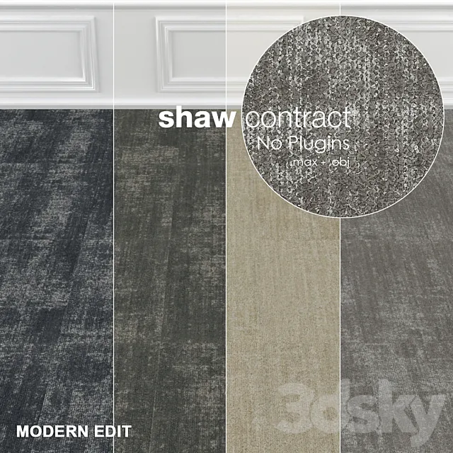 Shaw Carpet Intricate Wall to Wall Floor No 1 3DSMax File