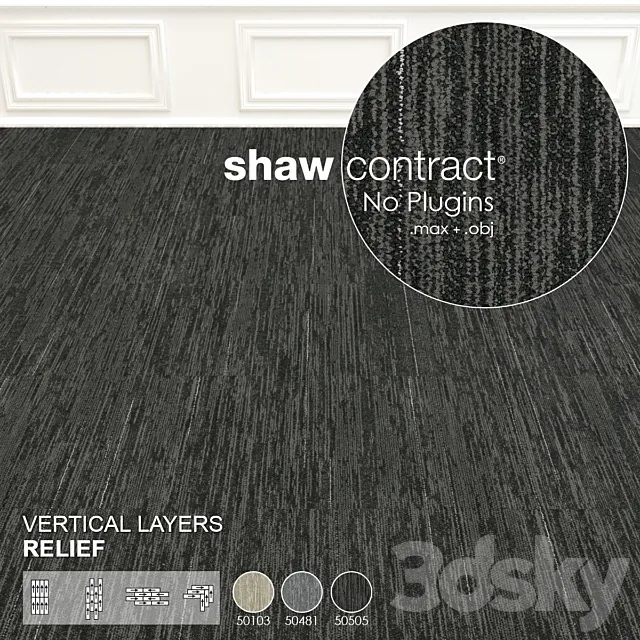 Shaw Carpet Vertical Layers Wall to Wall Floor No 3 3DSMax File