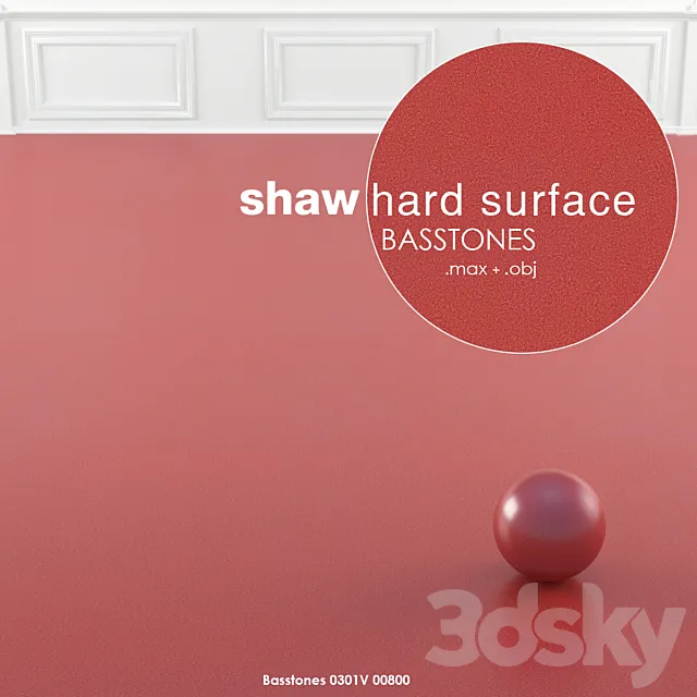 Shaw Hard Surface Homogeneous Basstones Vinyl 3DS Max Model