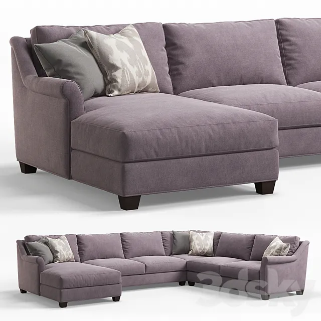 Shearson Corner Sofa by Jonathan Louis 3ds Max