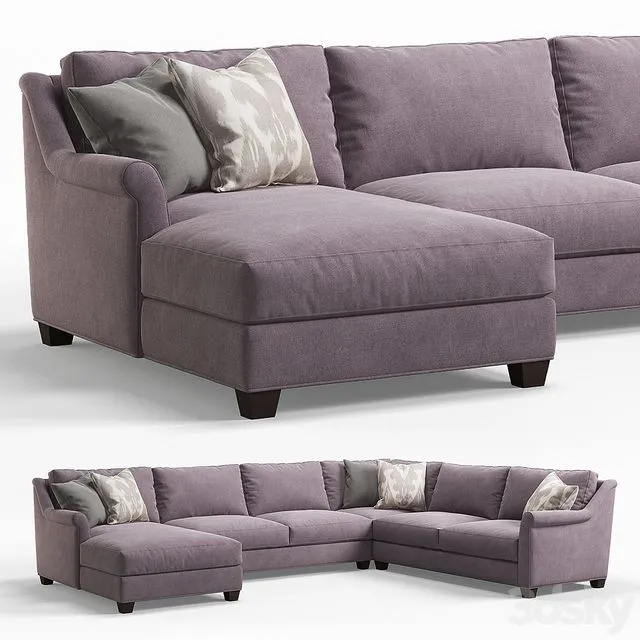 Shearson Corner Sofa by Jonathan Louis 3dsMax Model