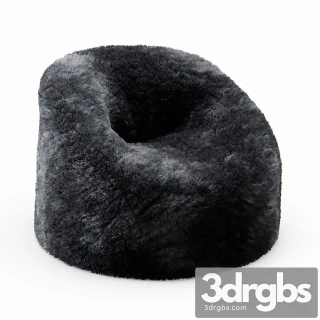 Sheepskin beanbag gray 2 3dsmax Download