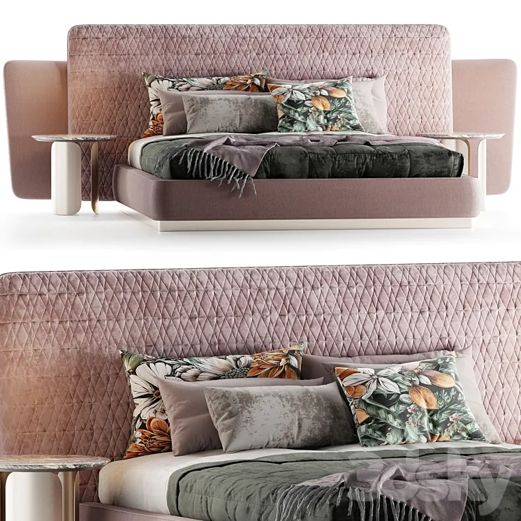 Sheila Double Bed Opera 3DS Max