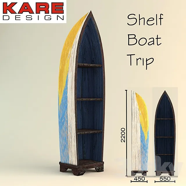 Shelf Boat Trip Kare design 3DS Max Model