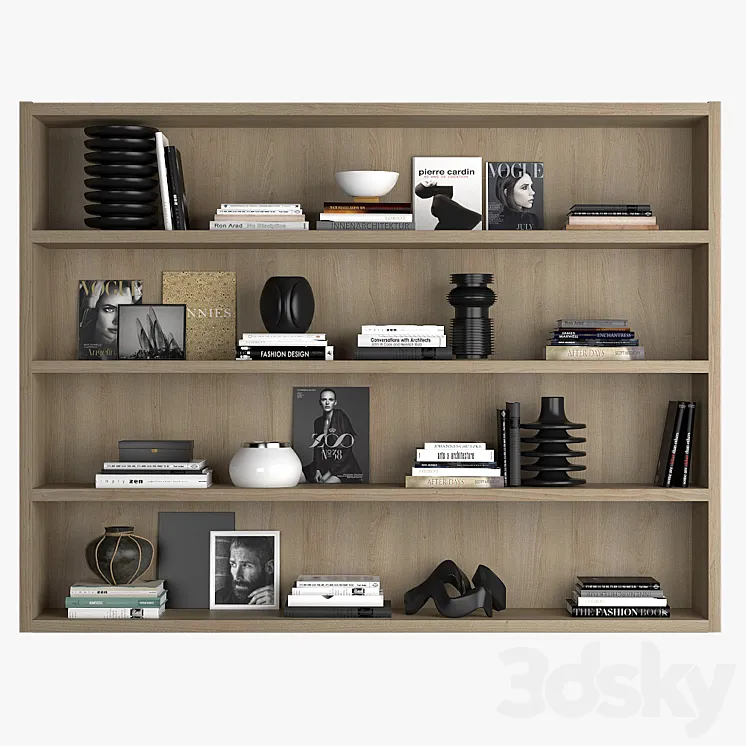Shelf decoration 3DS Max