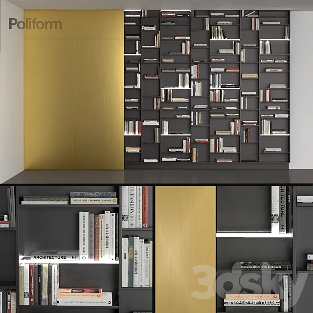 shelf Poliform_DS_2017_11 3DS Max Model