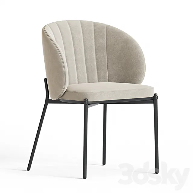 Shell Back Dining Chair 3ds Max