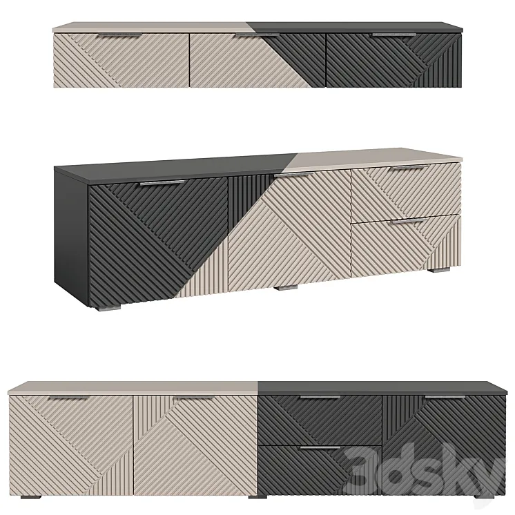 Shelton TV cabinets from divan.ru 3DS Max Model