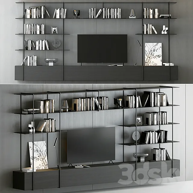 Shelves Decorative – Rack Set 4 3ds Max