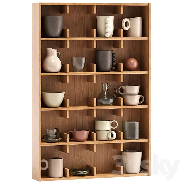 Shelves for dishes 3dsMax Model