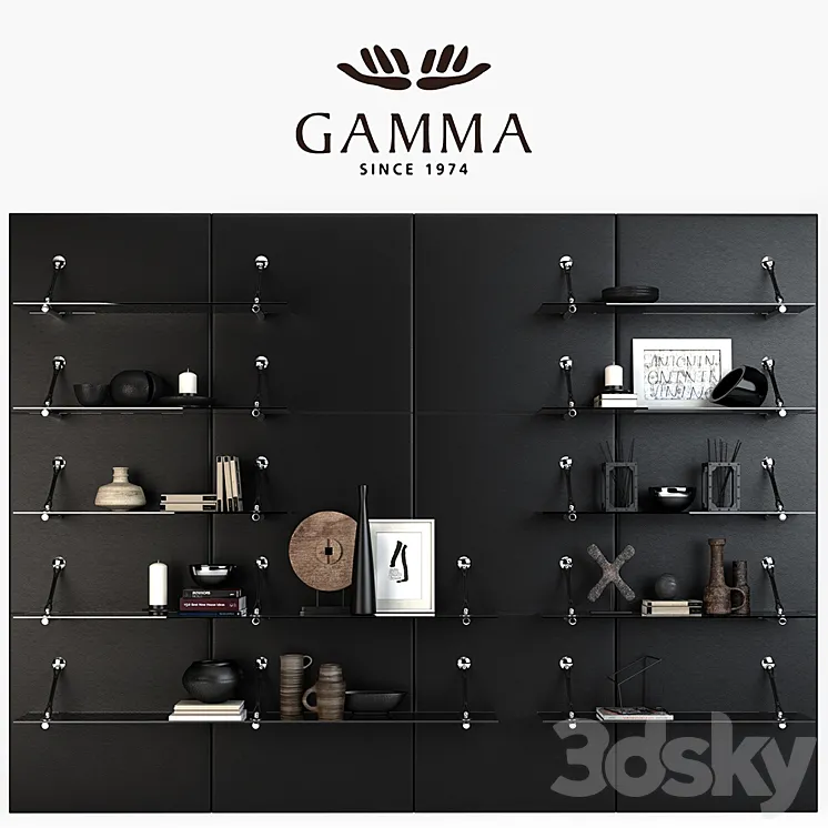 shelves Gamma Boulevard 3DS Max