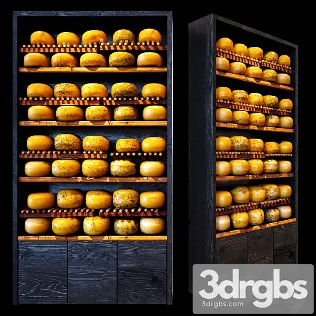 Shelves with cheese 3dsmax Download