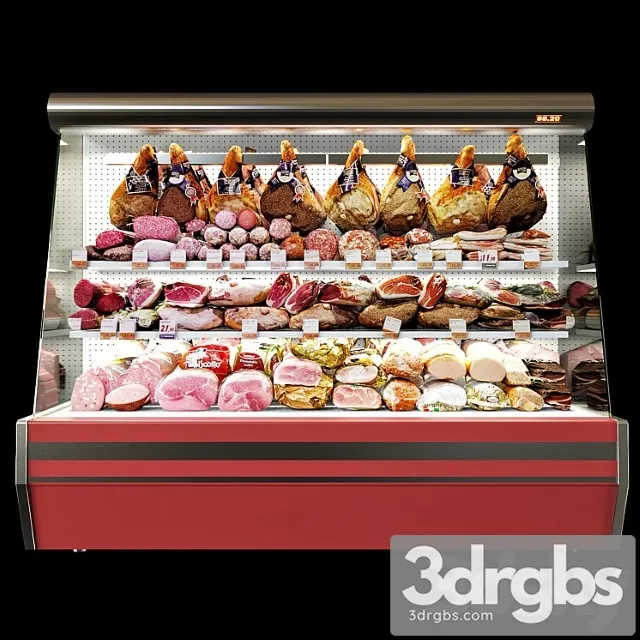 Shelves with meat 3dsmax Download