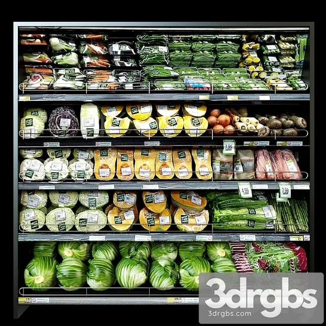 Shelves With Vegetables 2 3dsmax Download