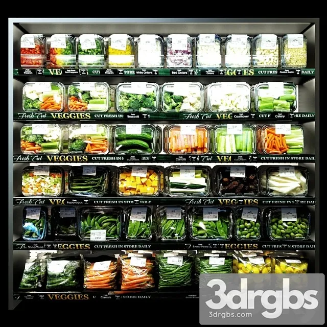 Shelves With Vegetables 3dsmax Download