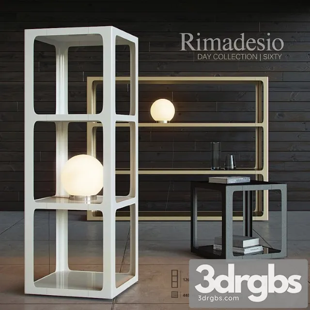 Shelving and table rimadesio sixty 2 3dsmax Download