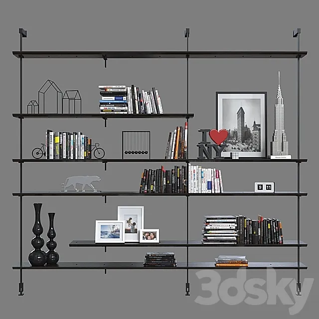 Shelving Cattelan italia Airport. 3ds Max