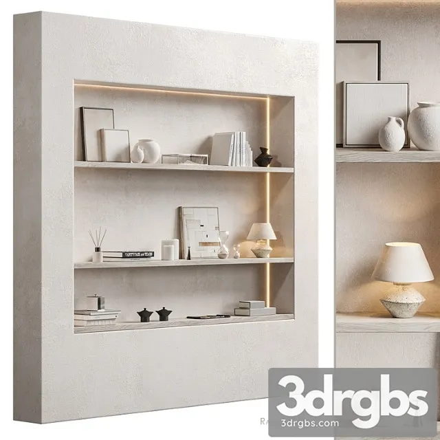 Shelving Ngsh With Decor Zara Home 3dsmax Download