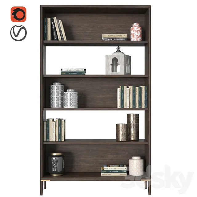 Shelving unit high Textures 3ds Max