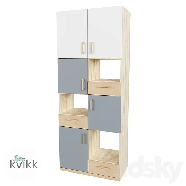 Shelving unit Vila 3DS Max Model