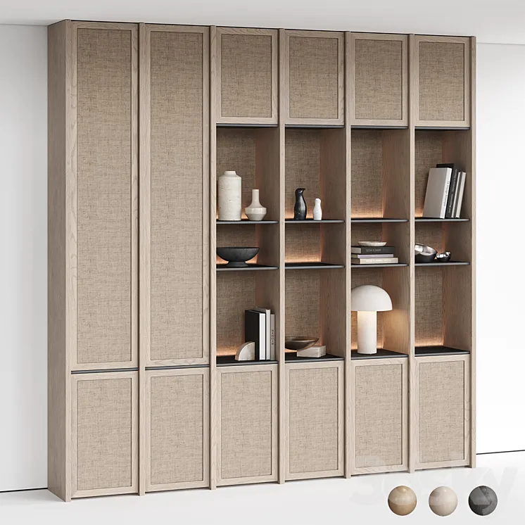 Shelving with decor 2 3DS Max Model