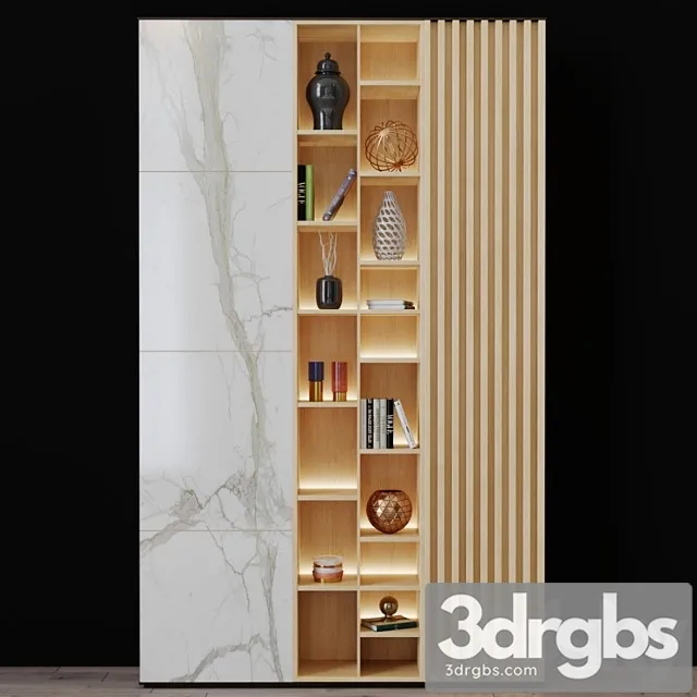 Shelving with decor 3 2 3dsmax Download