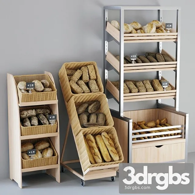 Shelvings With Bread 3dsmax Download