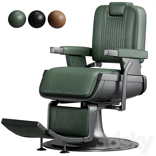 Sherman Barber Chair 3ds Max