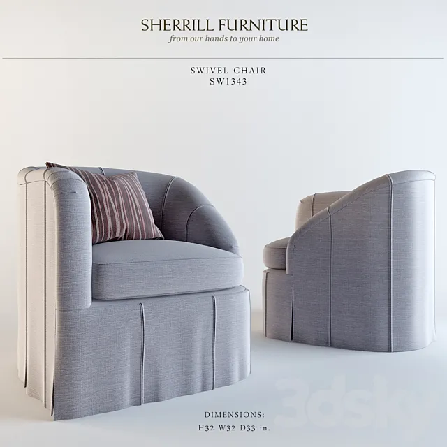 Sherrill Furniture Company _SW1343 3DS Max Model