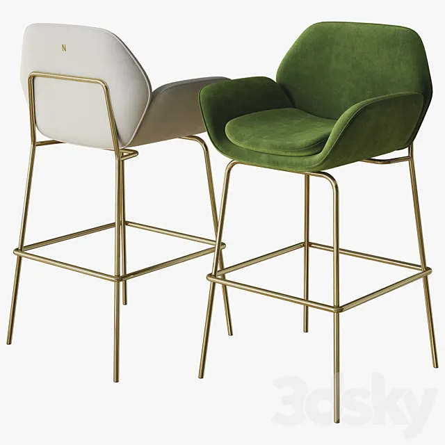 shield stool natuzzi 3ds Max