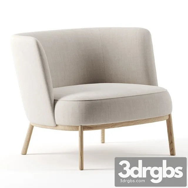 Shift wood low armchair by offecct