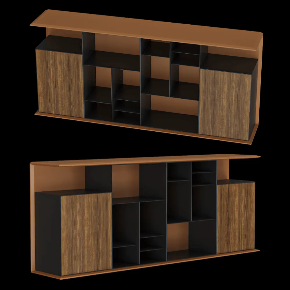 Shin Plaza – Bookshelf F-79-C/2400 3ds Max