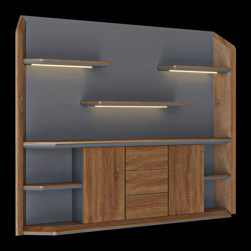 Shin Plaza – Bookshelf MD-T002 3ds Max