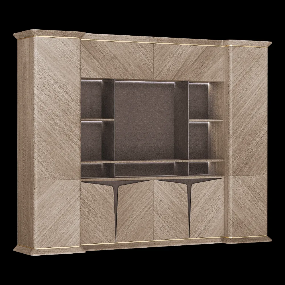 Shin Plaza – Bookshelf Tesla 3ds Max