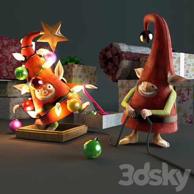 Shine Christmas tree! 3ds Max