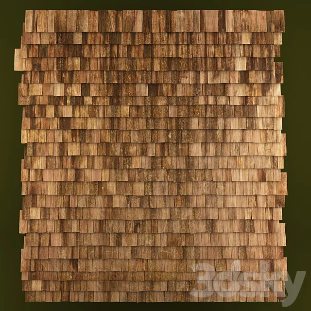 Shingles (wooden tiles) 3DS Max Model