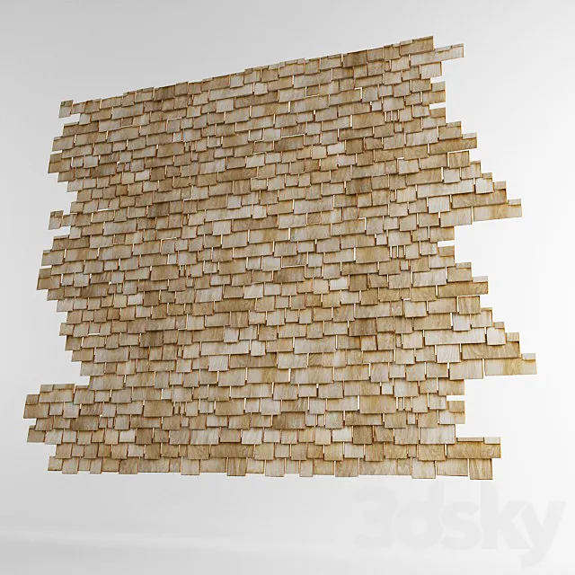 Shingles (wooden tiles) 3ds Max