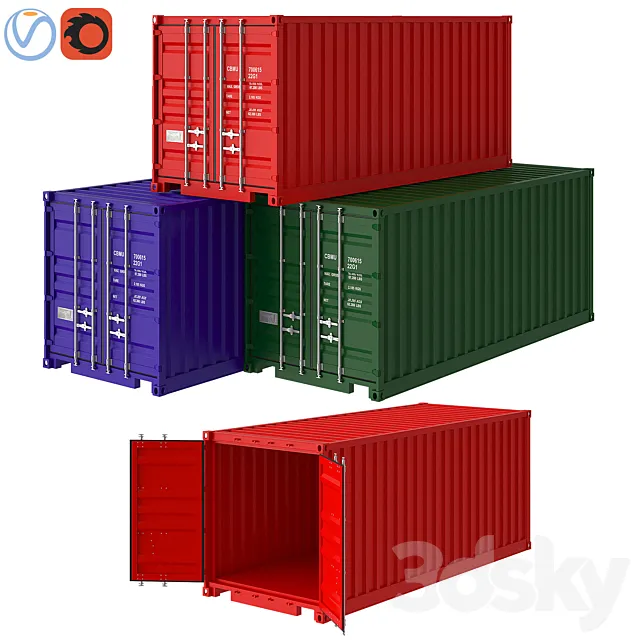 Shipping container 3DSMax File